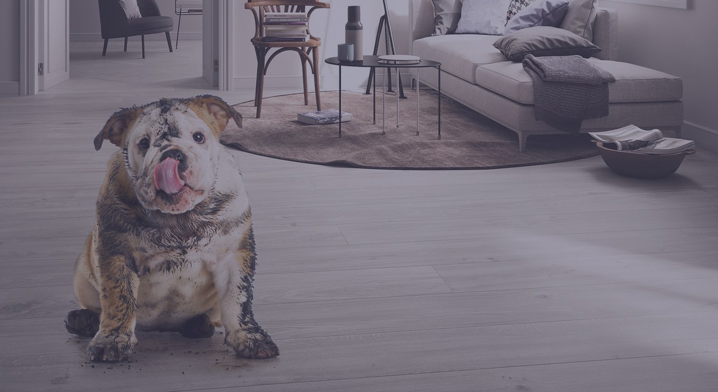 Introducing Eco-Wood: An authentic wood-look resilient tile surface that is waterproof, scratch resilient and durable.
