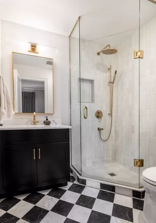 Checkerboard Bathroom