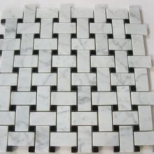 2STM001 BASKET WEAVE WITH BLACK DOT 12x12  .