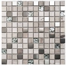 METAL GLASS MARBLE MIX FUSION SERIES 1x1  .