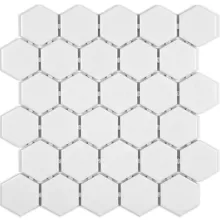 ONTARIO HEXAGON SNOW WHITE 2x2 MATTE  OD.ON.SWT.02.HEX.MT