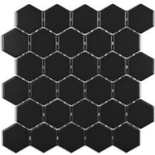 ONTARIO HEXAGON BLACK 2x2 MATTE  OD.ON.BLK.02.HEX.MT