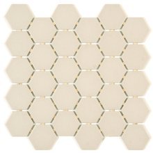 QUEBEC HEXAGON BONE 2x2 11.9X10.7  MOSAIC SHEET  OD.QC.BON.02.HEX