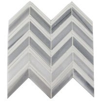 MG837 BLUE MOUNTAIN HERRINGBONE 12x12 MARBLE MOSAIC  MG837