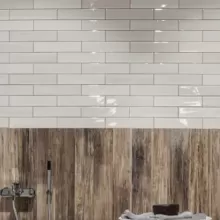 SHADEBRICK GLOSSY LIGHT (OFF WHITE) 3x12 (HIGHLY VARIGATED)  SO.SB.LHT.0312.GL