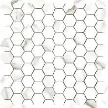 MAYFAIR CALACATTA ORO HD HEXAGON 1.25x1.25 POLISHED PORCELAIN  4501-0146-1