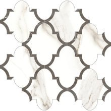 MAYFAIR CALACATTA ORO HD ARABESQUE 11.81x11.81 (DNR) POLISHED MOSAIC  4501-0127-1