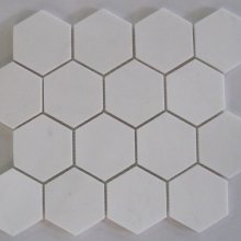 42STM036 ARISTON WHITE HEXAGON 11.5x10.5 POLISHED MOSAIC  .
