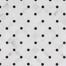 MARBLE FLORITA PATTERN 12x12 POLISHED MOSAIC  SMOT-FLORITA-POL10MM