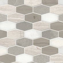 BELLAGIO BLEND ELONGATED HEXAGON 12x12 HONED  SMOT-BELBND-HEXEL10MM