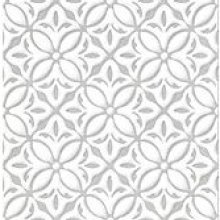 ART DÉCOR FLOWER GRIS 12x36 WALL RECTIFIED  .