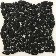 RIVER ROCK ENAMEL MARQUINIA 12x12  18FBGPB-BLK