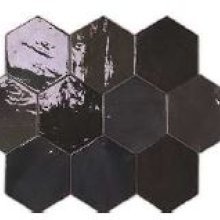 ZELLIGE HEXAGON GRAPHITE 4x5 GLOSSY  ZELLIG - GRAPHITE