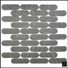 CIOT STONE GLASS PILL MARQUINA 1.2x3.85 NATURAL FINISH  ARVSGPIL04G