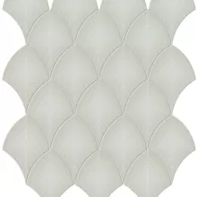 SOHO SCALLOP SOFT SAGE 12x12 GLOSSY MOSAIC  4501-0517-0