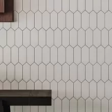 SOHO PICKET VINTAGE GREY 2x5 GLOSSY MOSAIC  4501-0481-0