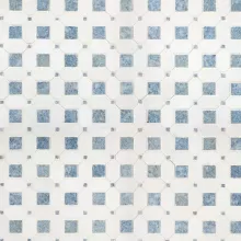 TP MARBLE SQUARE DOT THASSOS AZUL 12x12 MACAUBA  .