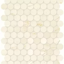 MARBLE AVORIO CREMA 1.25x1.25 PENNY ROUND MOSAIC  5001-0261-0