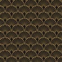 ART DECO MANHATTAN BLACK 12x12  G3146