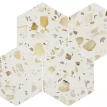 ALLEGRO TERRAZZO BISCOTTI 6x6 HEXAGON MOSAIC 660101