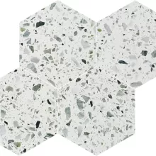 ALLEGRO TERRAZZO MENTA 6x6 HEXAGON MOSAIC 660202