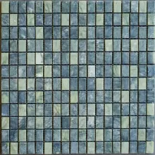 MARBLE PILLAR TUMBLED GEMSTONE GREEN 5/8x1 STACKED MOSAIC (FULL BOXES) STN-PIL-T-004