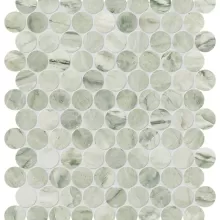 MARBLE MOSCATO ARGENTO 1.25x1.25 PENNY ROUNDS HONED 5001-0370-0