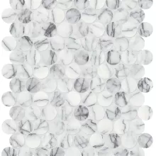 MARBLE LILAC VOLTA 1.25x1.25 PENNY ROUND HONED 5001-0332-0
