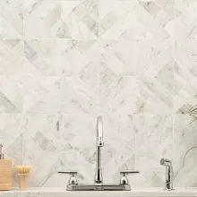 MARBLE ARABESCATO VENATO ARGYLE HONED 12x12 MOSAIC SMOT-ARAVEN-ARGH