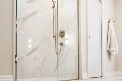 Crema Marfil & O White 12x12 Marble Checkerboard