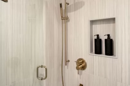 Fluted Textured Shower Walls