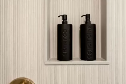 Fluted Textured Shower Walls
