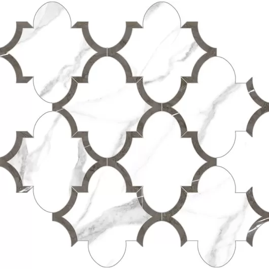 MAYFAIR STATUARIO VENATO ARABESQUE 11.81x11.81 POLISHED (DNR)  4501-0129-1