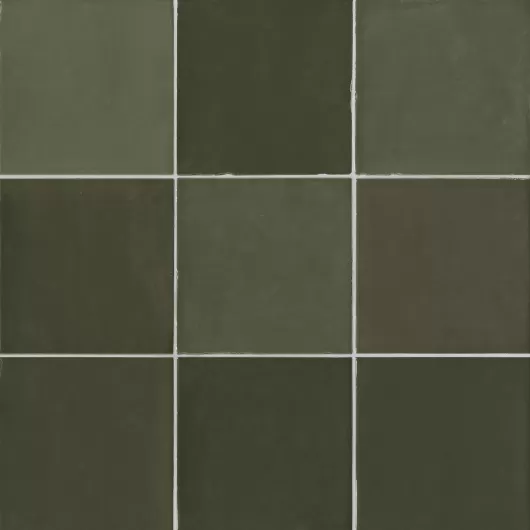 COLOR ART DEEP GREEN GLOSSY 5x5 VARIGATED  .