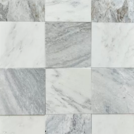 TP MARBLE ORIENTAL WHITE 6x6 HONED  .