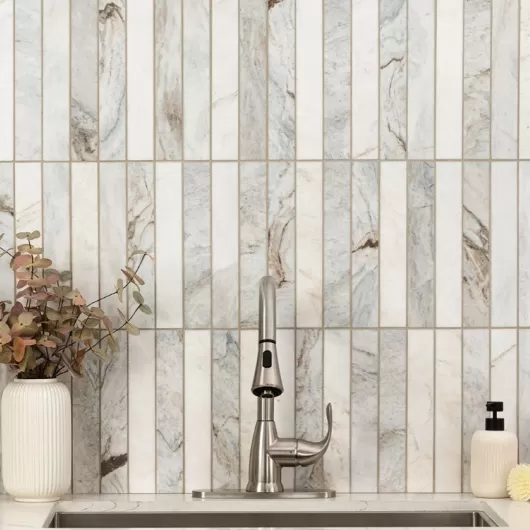 MARBLE ARABESCATO VENATO 2x12 STACKED SMOT-ARAVEN-2X12STH
