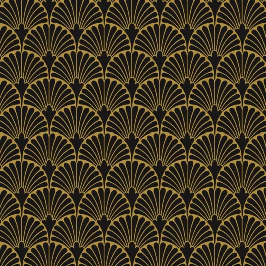 ART DECO MANHATTAN BLACK 12x12  G3146