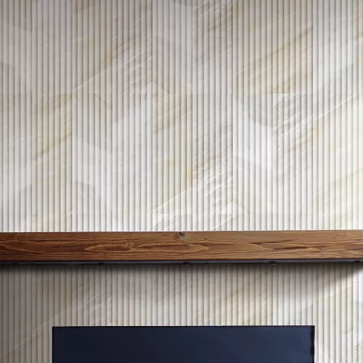 MARS PANEL INWARD ALMOND FROST 6x18 HONED  770220