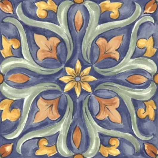 AMURI MAIOLICA TAPPETO 4 DECORO 8x8 GLOSSY RC8K