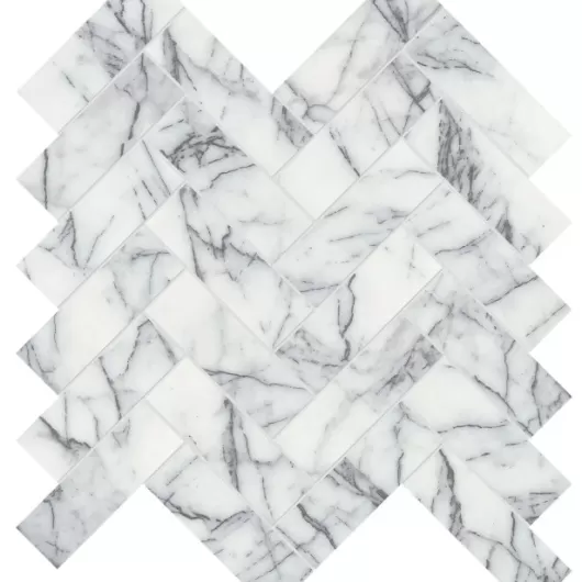 MARBLE LILAC VOLTA 1.25x4 HERRINGBONE MOSAIC 5001-0330-0