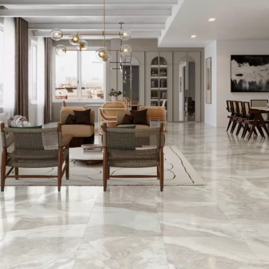 TRAVERTINO DI CARACALLA BIANCO 24x48 MATTE  .