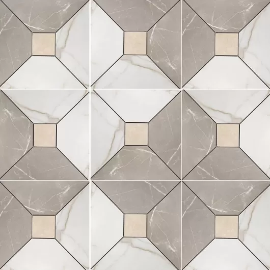 MAJESTIC NERO/ORO/CENERE 12x12 MOSAIC LF.MJ.ORC.1212.SQMOS