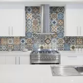 MARRAKESH COLOUR MIX GLOSSY  8x8 PORCELAIN 4000-0086-0