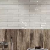 SHADEBRICK GLOSSY LIGHT (OFF WHITE) 3x12 (HIGHLY VARIGATED)  SO.SB.LHT.0312.GL