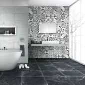 TIMELESS BLACK 24x24 NAT RECT.  BTKTI24X03P