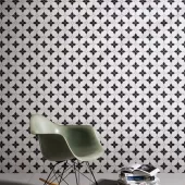 MARBLE QUATTRO BLOSSOM NOIR .x. HONED MOSAIC  959022